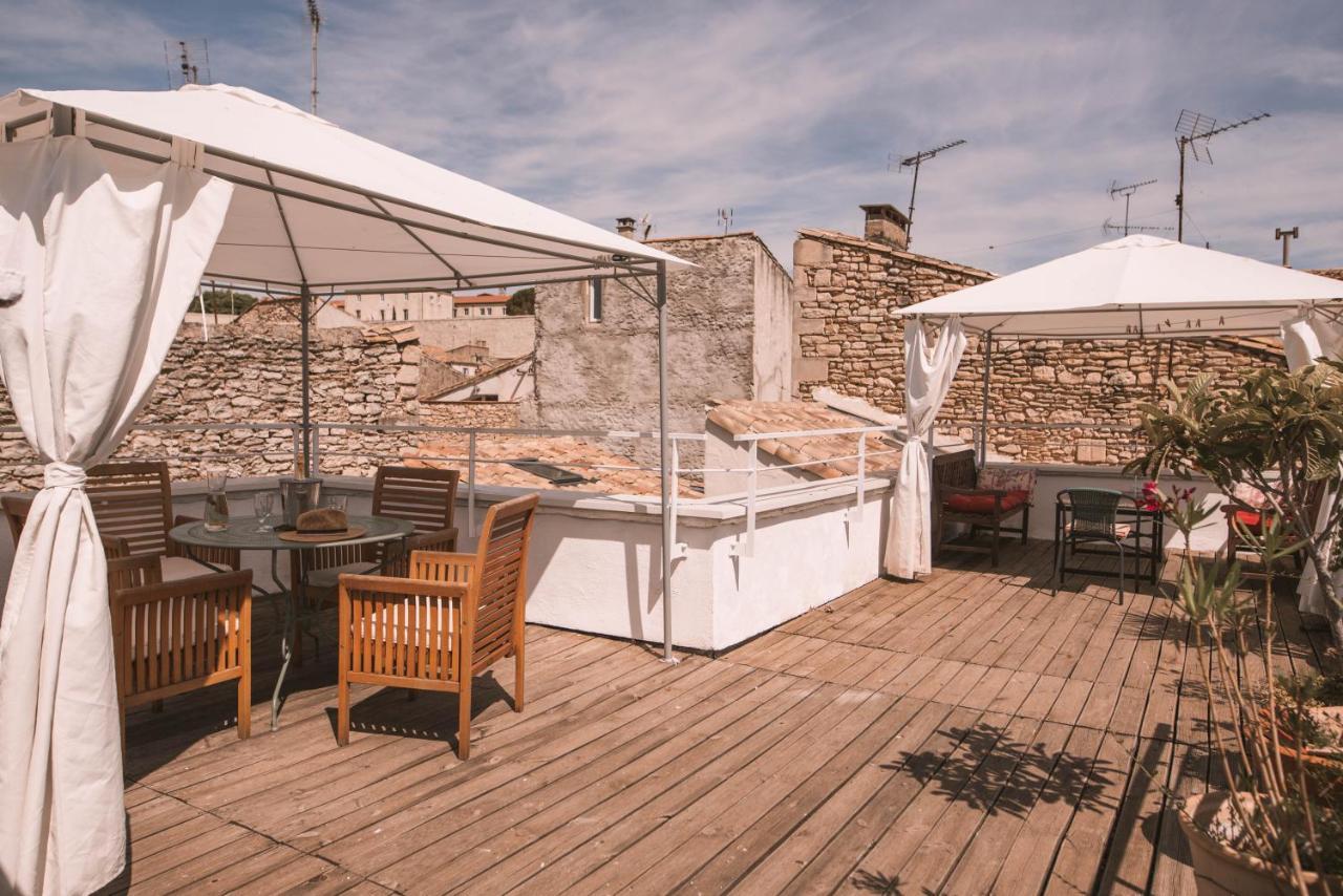 Chez Pepito & Zaza Hypercentre Rooftop Garage Nimes Exterior foto